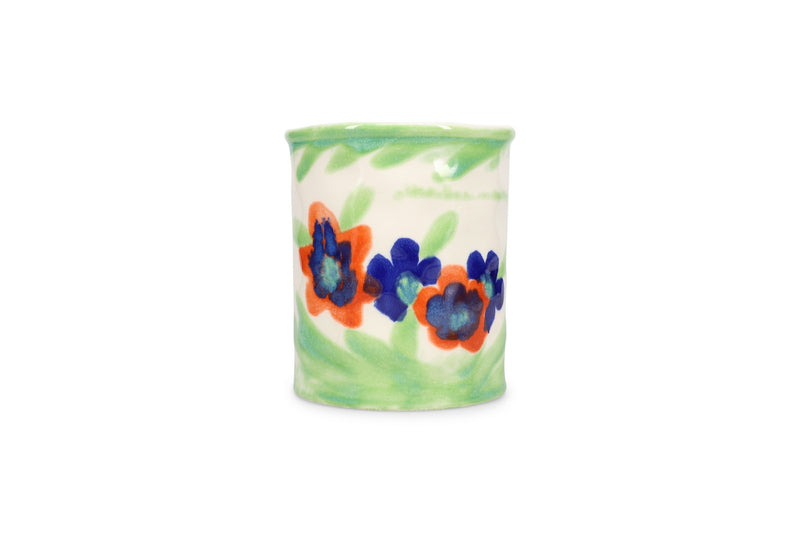 Fleur - Porte-Ustensile De Cuisine - Grès - Blanc/Crème