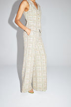 Los pantalones Charlie de tweed reciclado arcoíris