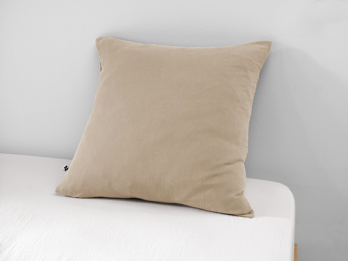 Gaïa - Taie D'Oreiller - Double Gaze De Coton Unie - Ficelle