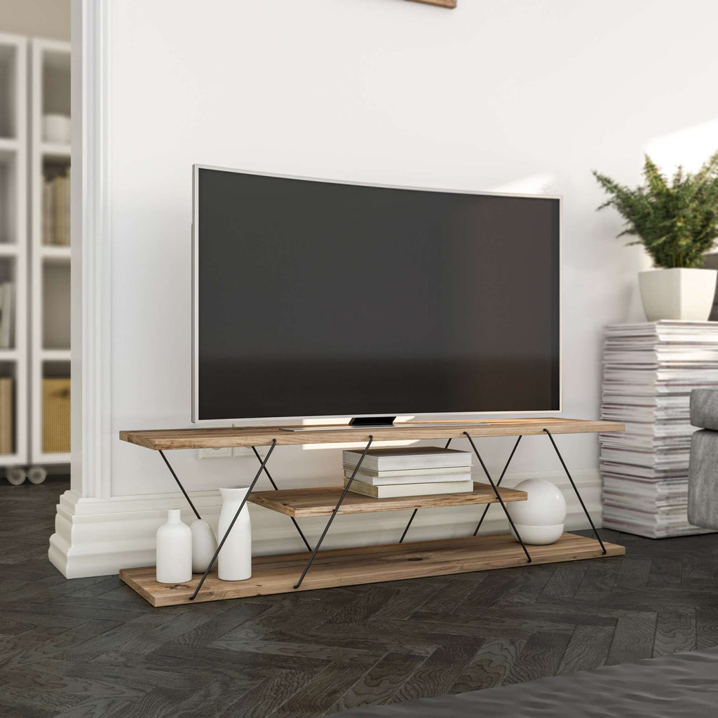 Meubles Tv Canaz V2 - Noir / Noyer