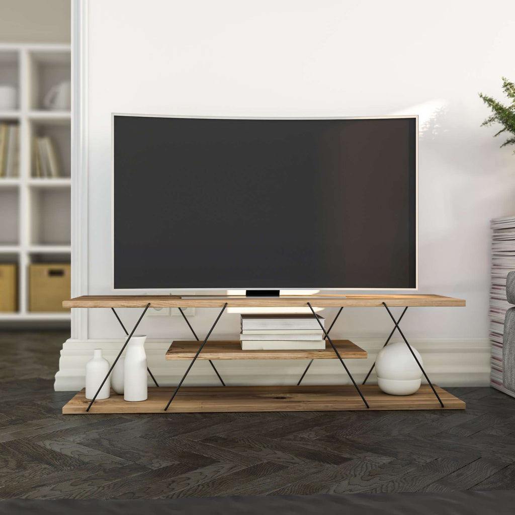 Meubles Tv Canaz V2 - Noir / Noyer