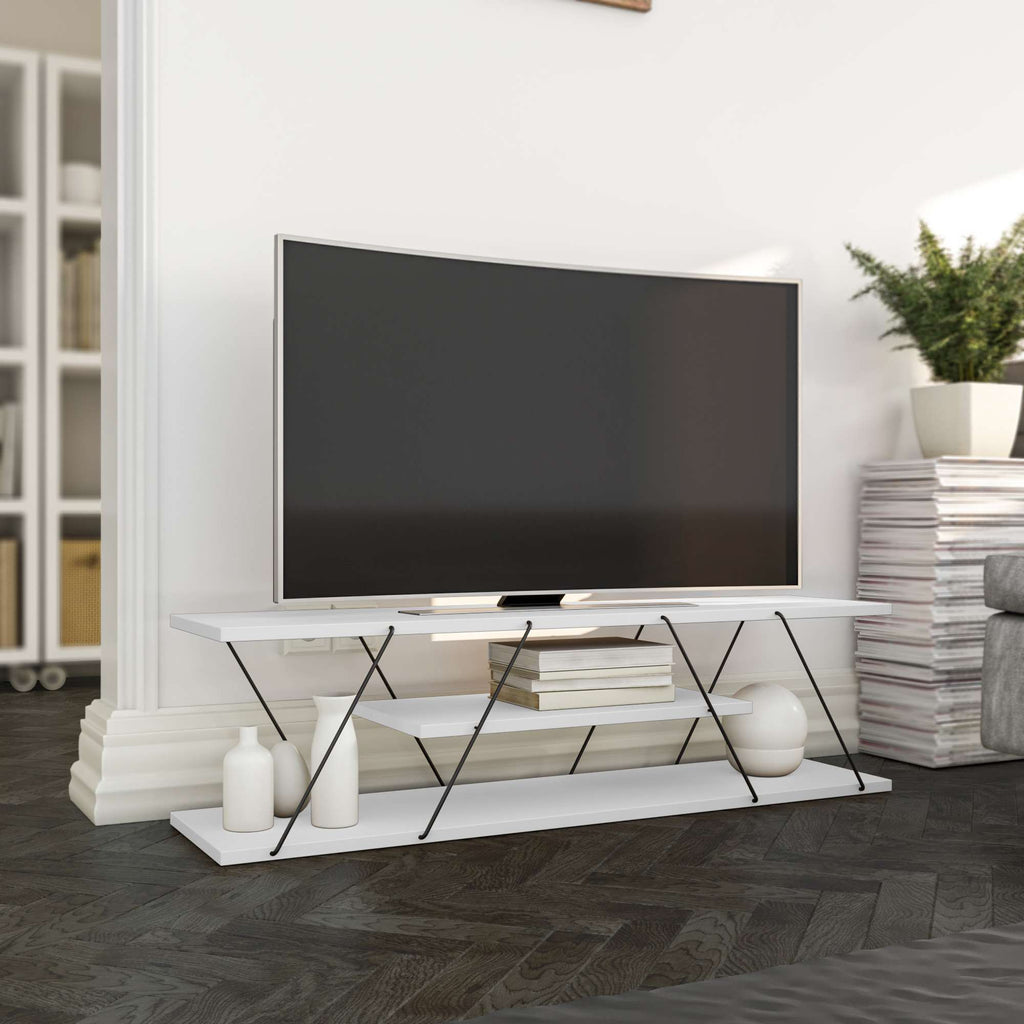 Meubles Tv Canaz V2 - Blanc / Noir