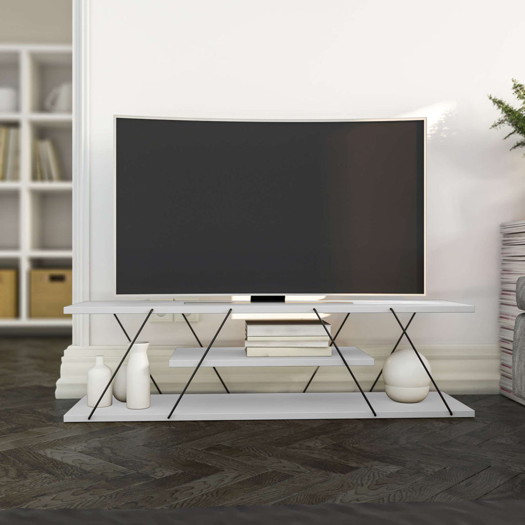 Meubles Tv Canaz V2 - Blanc / Noir