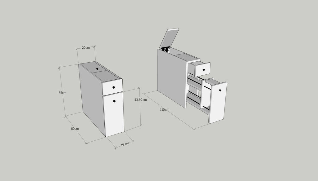 Meubles De Salle De Bain Calencia - Anthracite