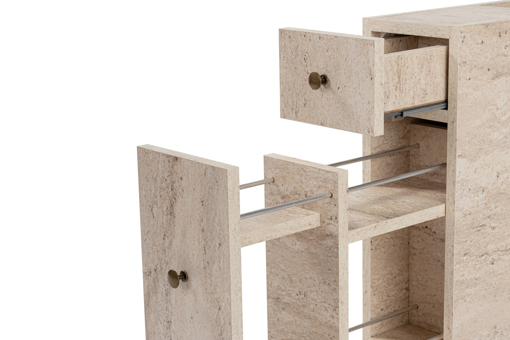 Meubles De Salle De Bain Calencia - Travertin