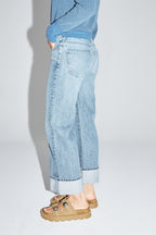 Le Denim Kate Straight Blue Fabriqué Au Portugal