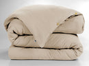 Housse De Couette - Double Gaze De Coton Unie - Gaïa - Ficelle