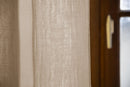 Rideau Ajustable + Anneaux Pince - Double Gaze De Coton Unie - Gaïa - Ficelle