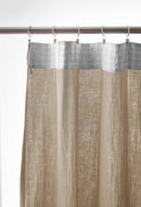 Rideau Galon Fronceur - Double Gaze De Coton Unie - Gaïa - Ficelle