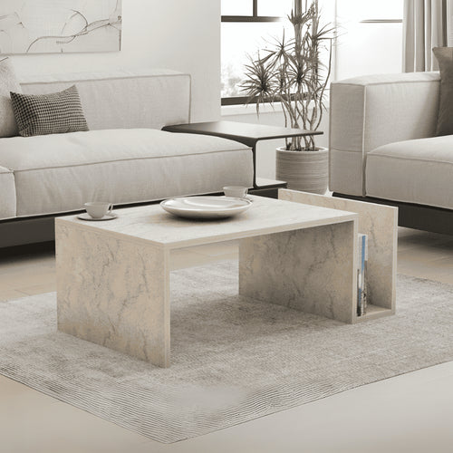 Table Basse Salon Memo - Travertin