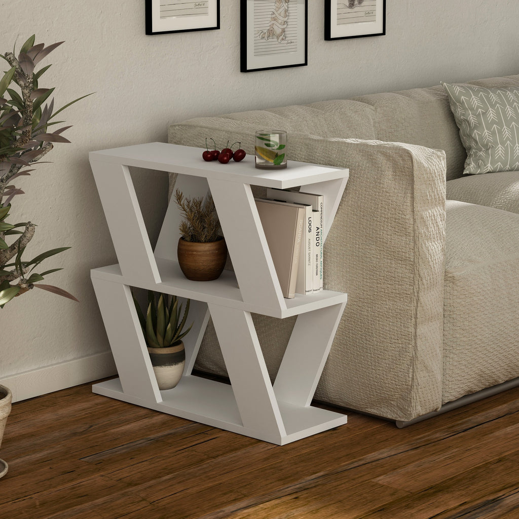 Lazena - Table d'Appoint - Blanc