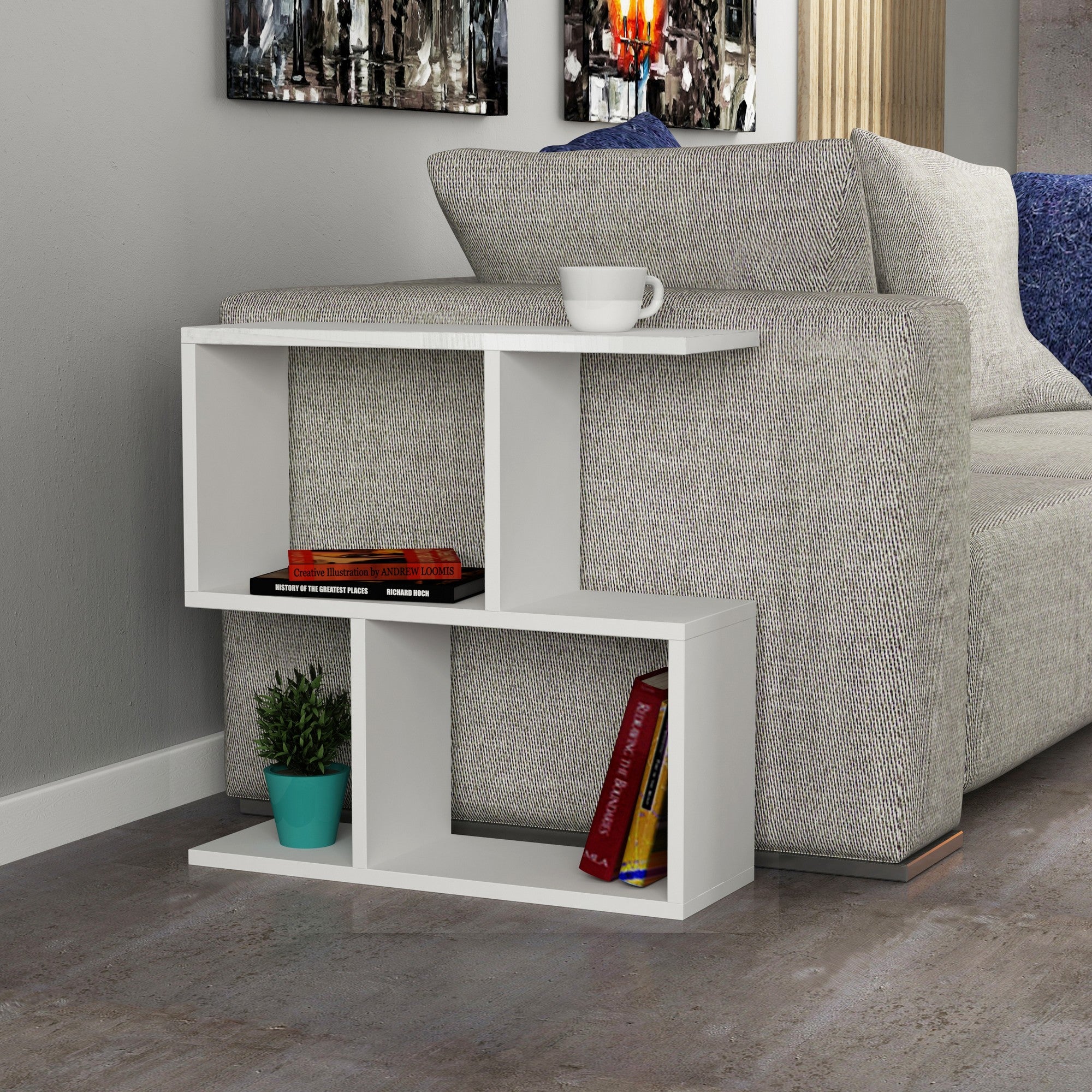 Mania - Side Table - White
