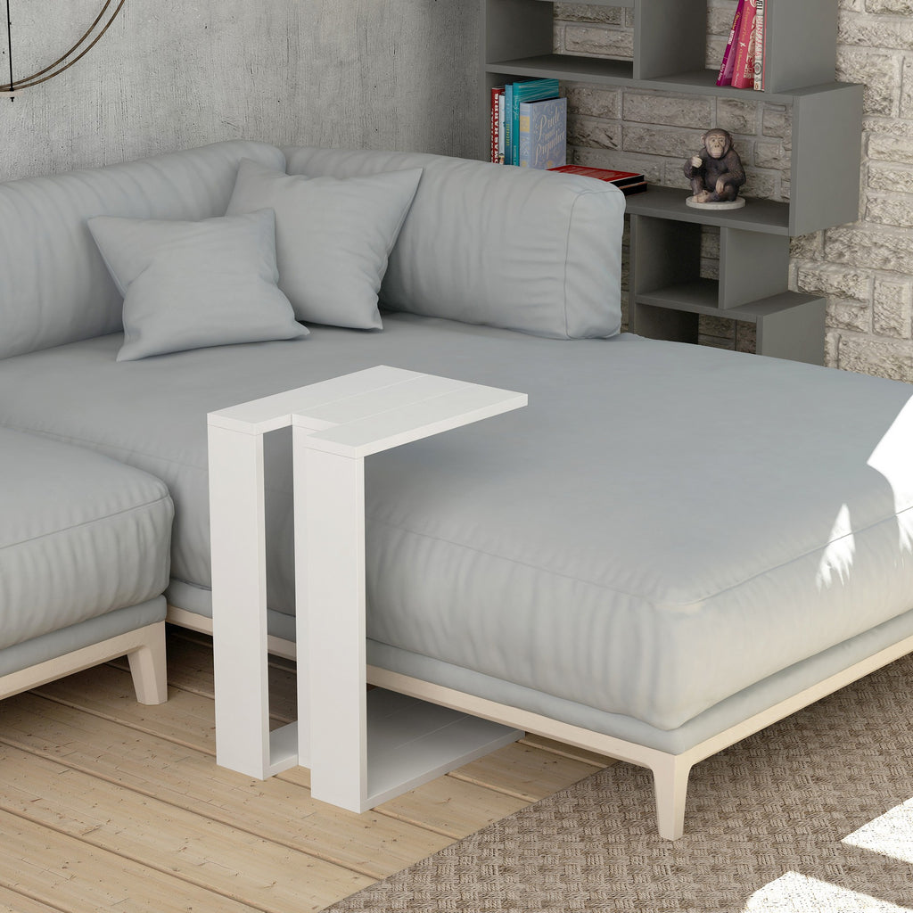Muju - Side Table - White