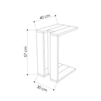 Muju - Side Table - White