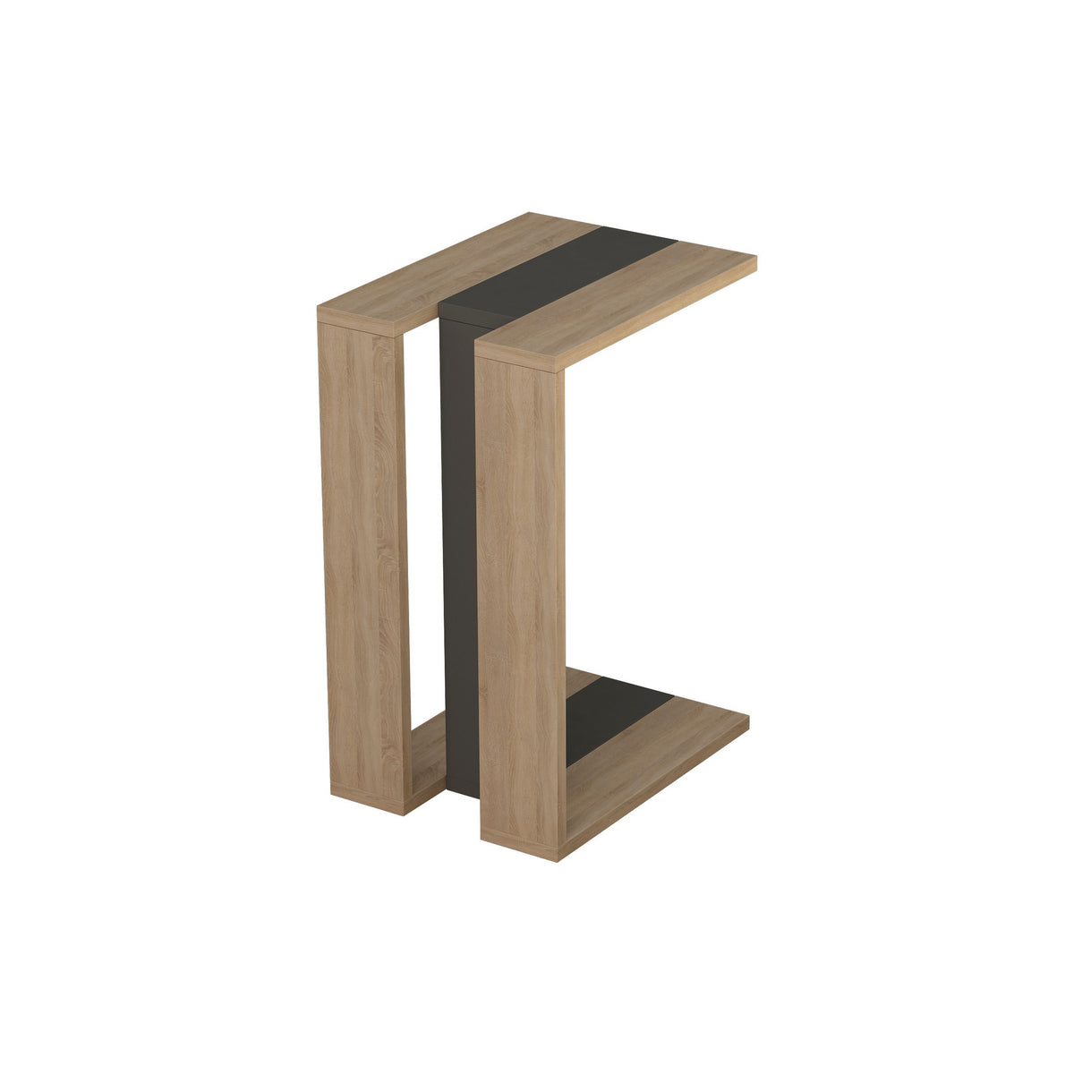Muju - Table d'Appoint - Oak/Anthracite/Oak