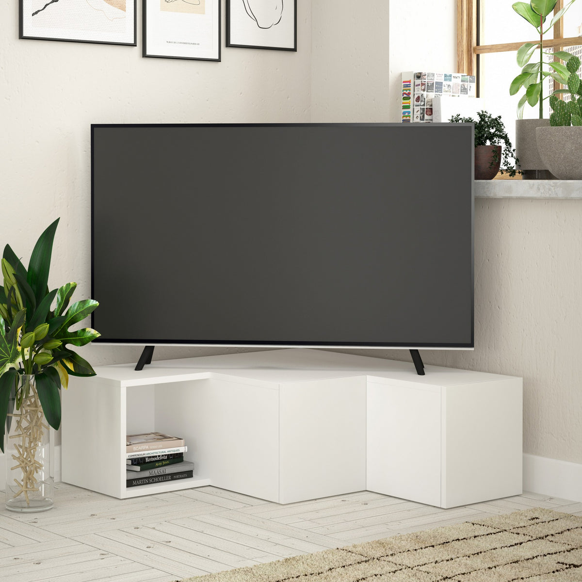 Compact - TV Unit - White