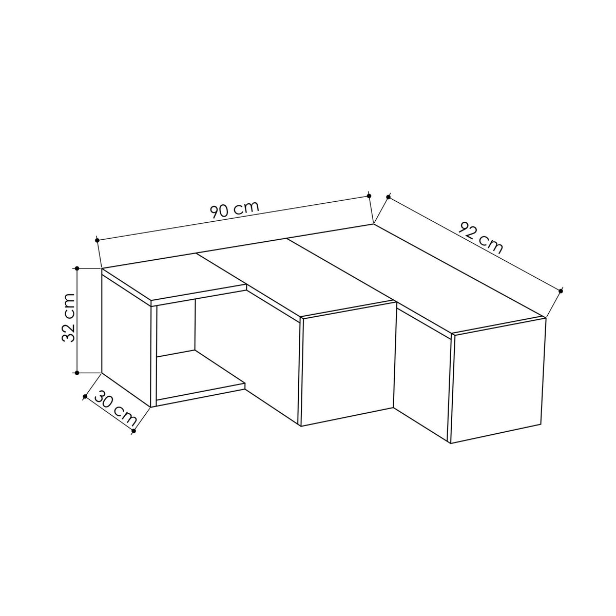 Compact - TV Unit - White