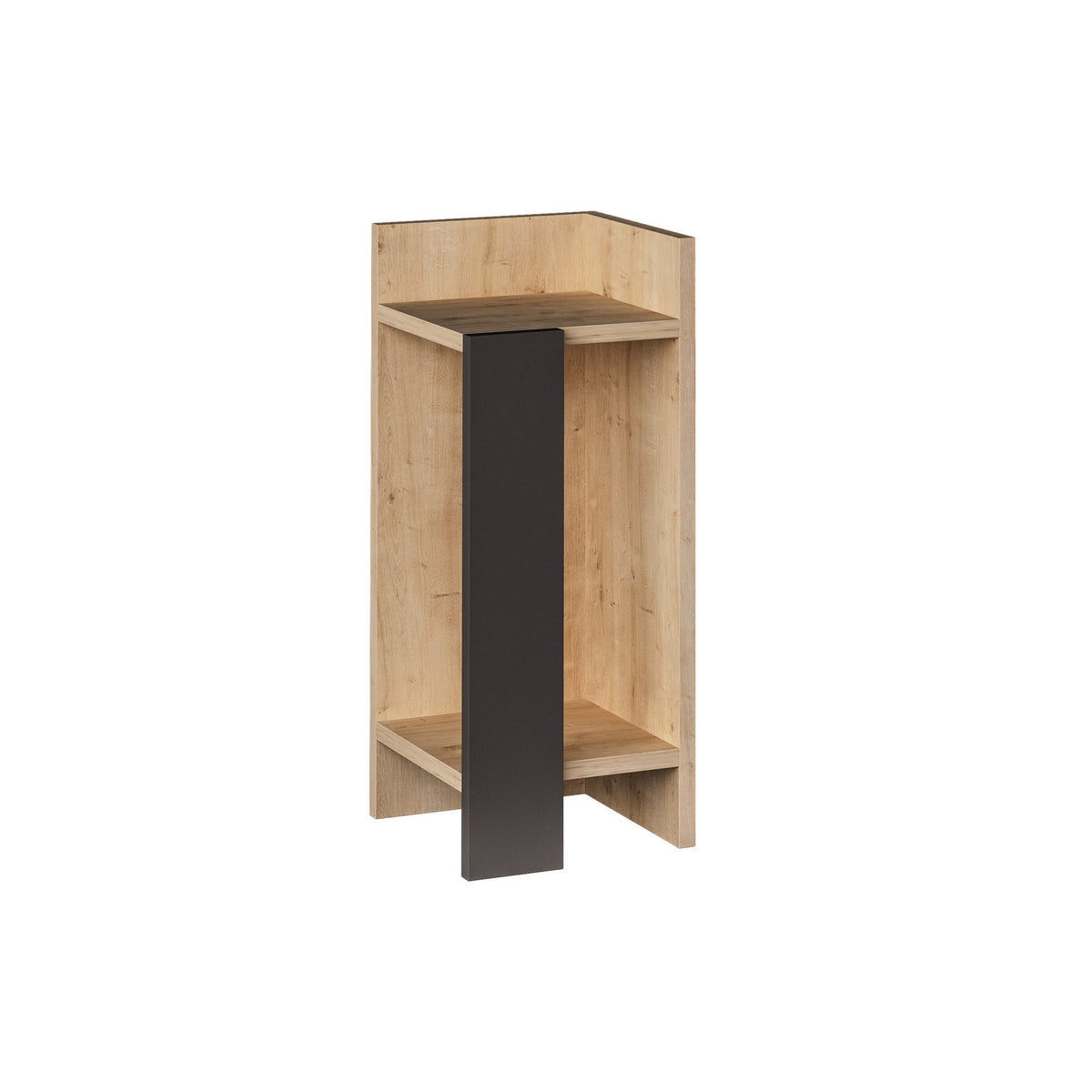 Elos Right - Bedside Table - Oak/Anthracite