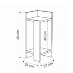Elos Right - Bedside Table - Oak/Anthracite