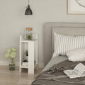 Elos Left - Bedside Table - White