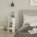 Elos Left - Bedside Table - White