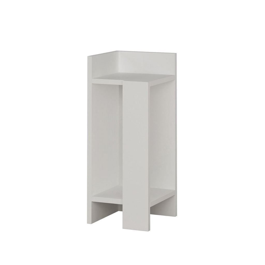Elos Left - Bedside Table - White