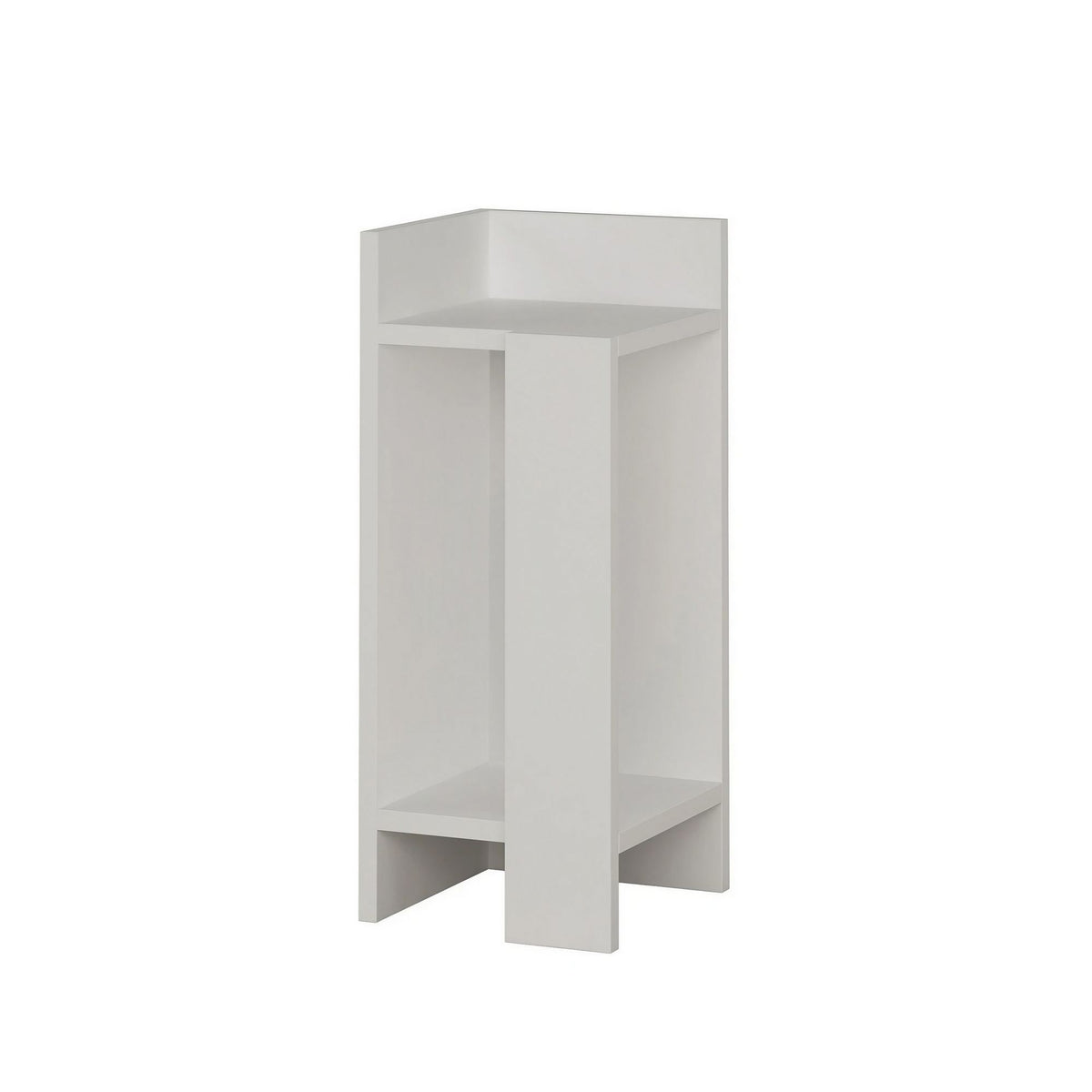 Elos Left - Bedside Table - White