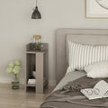 Elos Left - Bedside Table - Light Mocha