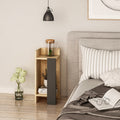 Elos Left - Bedside Table - Oak/Anthracite