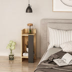 Elos Left - Bedside Table - Oak/Anthracite