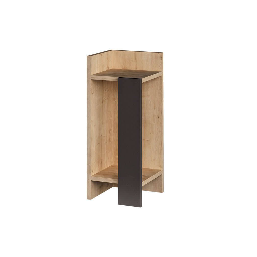 Elos Left - Bedside Table - Oak/Anthracite