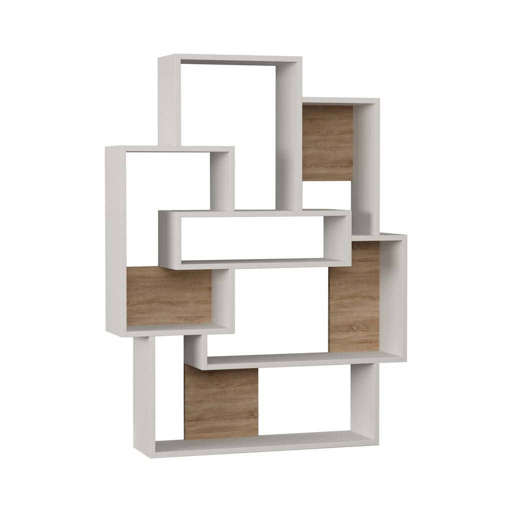 Barce - Bibliothèque - Blanc/Oak