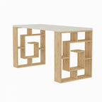 Maze - Escritorio - Blanco/Roble