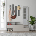 Meubles D'Entrée Ramda - Moka Clair / Anthracite
