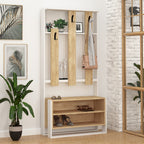 Chester - Portemanteau - Blanc/Oak