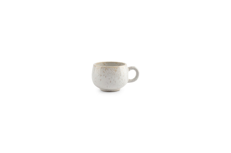 Curvy - Set De 4 Tasses À Moka - Grès - Perle