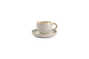 Curvy - Set De 4 Soucoupes À Moka - Grès - Perle