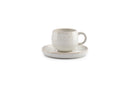 Curvy - Set De 4 Soucoupes - Grès - Perle