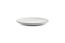Fina - Set De 4 Assiettes Plates - Grès - Blanc/Gris