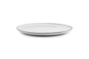 Fina - Set De 4 Assiettes Plates - Grès - Blanc/Gris