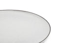 Fina - Set De 4 Assiettes Plates - Grès - Blanc/Gris
