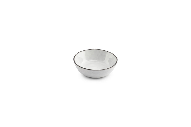 Fina - Set De 4 Bols - Grès - Blanc/Gris