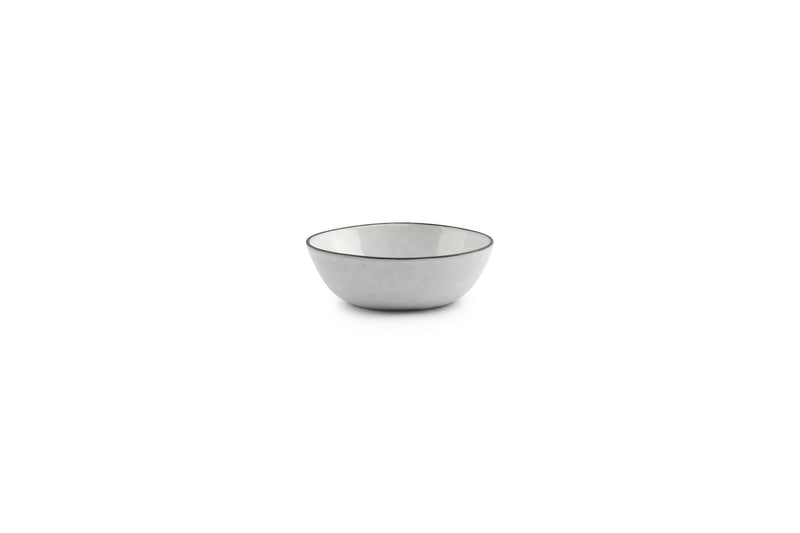Fina - Set De 4 Bols - Grès - Blanc/Gris