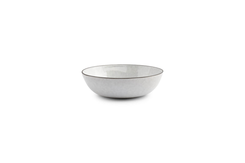 Fina - Set De 4 Bols - Grès - Blanc/Gris