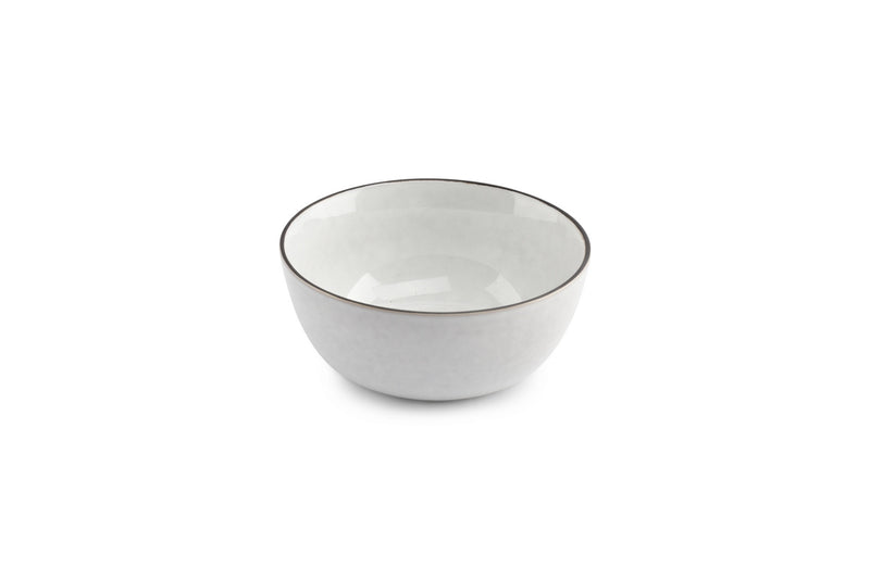 Fina - Set De 4 Bols - Grès - Blanc/Gris