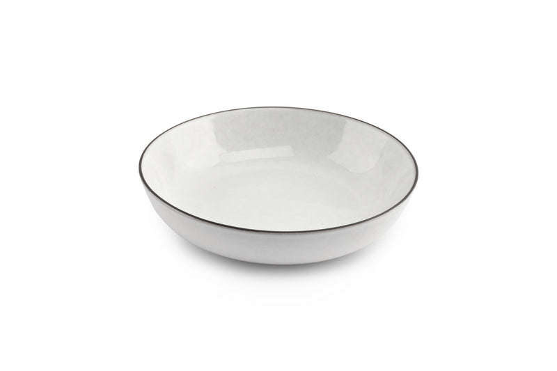 Fina - Set De 4 Bols - Grès - Blanc/Gris