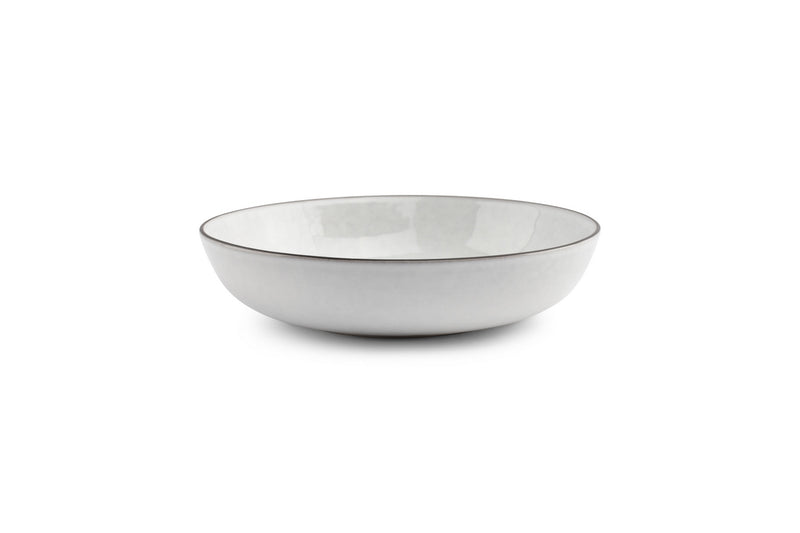 Fina - Set De 4 Bols - Grès - Blanc/Gris