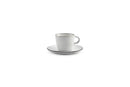 Fina - Set De 4 Tasses À Moka - Grès - Blanc/Gris