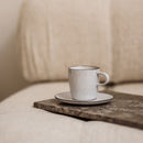 Fina - Set De 4 Tasses - Grès - Blanc/Gris