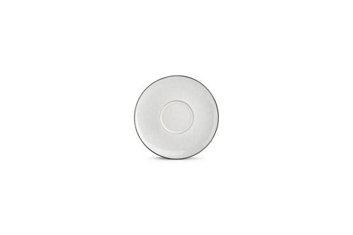 Fina - Set De 4 Soucoupes - Grès - Blanc/Gris